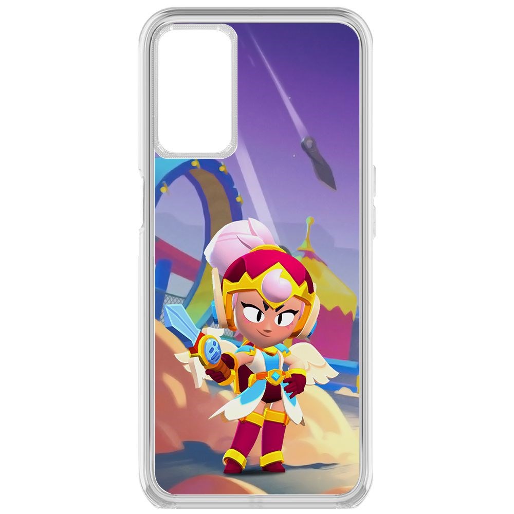 

Чехол-накладка Brawl Stars-Валькирия Джанет для Oppo A55, Прозрачный