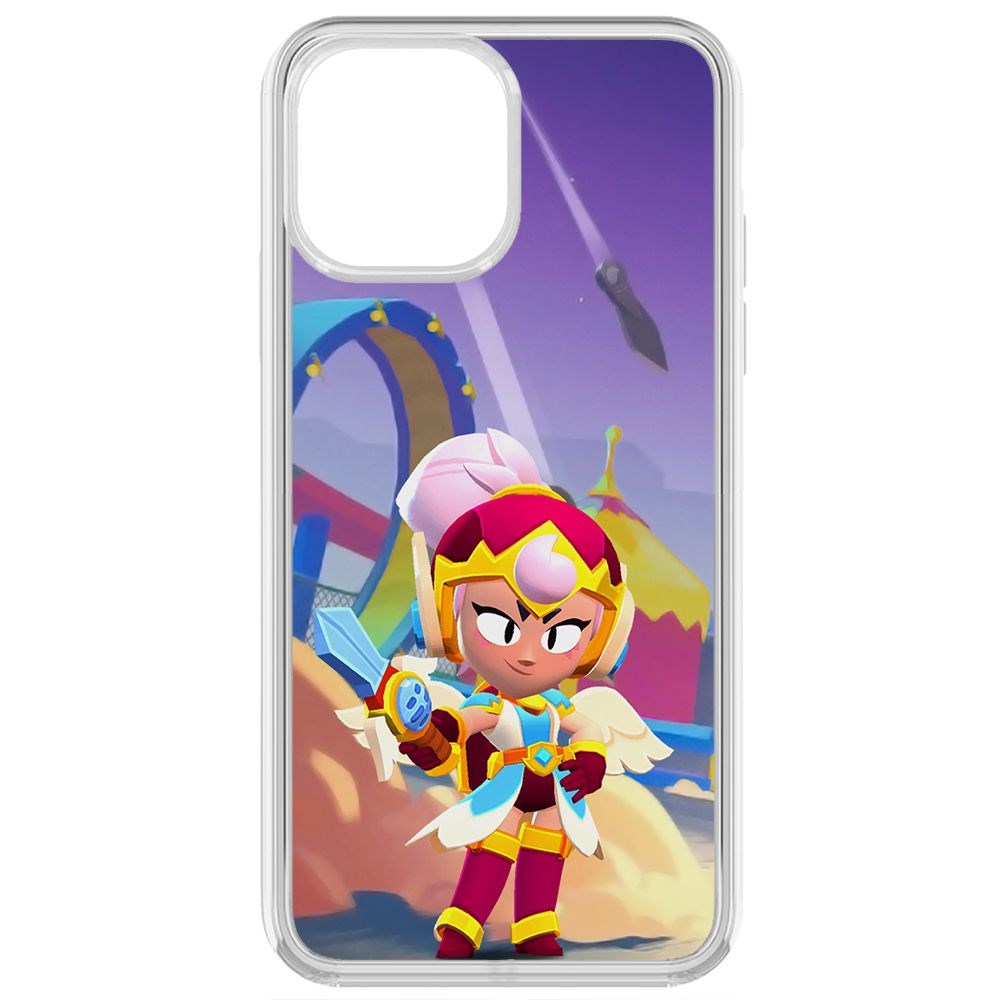 

Чехол-накладка Brawl Stars-Валькирия Джанет для iPhone 13 Pro Max, Прозрачный