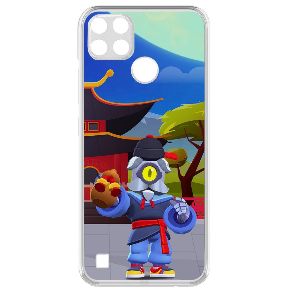 

Чехол-накладка Brawl Stars-Великий Мастер Барли для Realme C25Y, Прозрачный