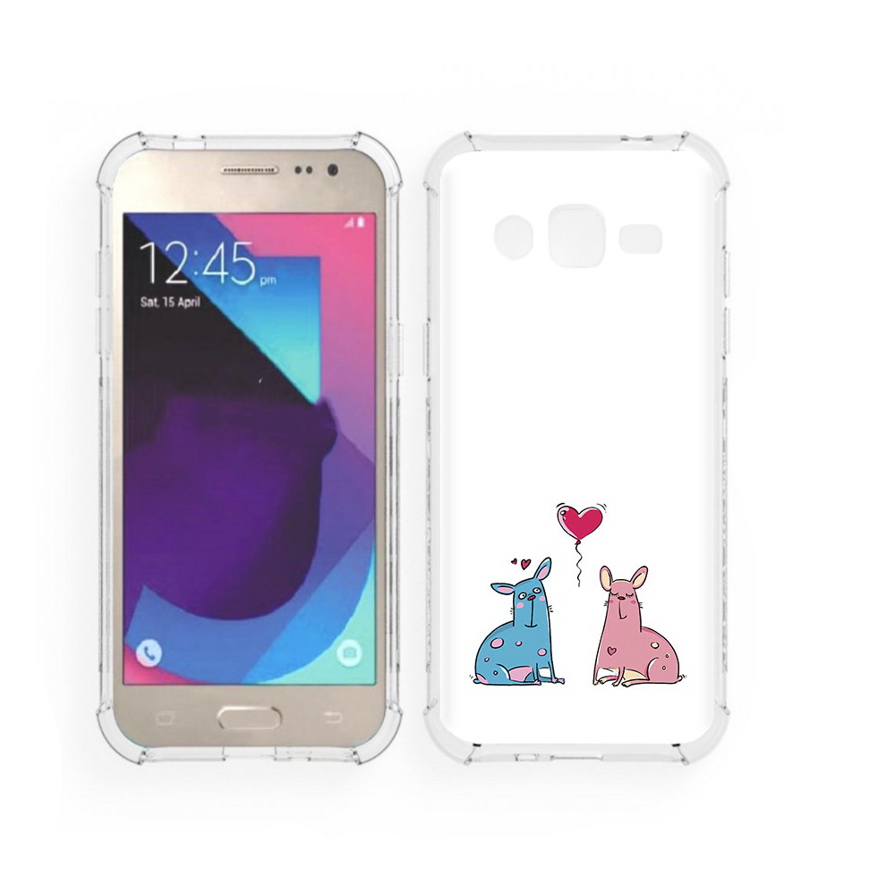 

Чехол MyPads Tocco для Samsung Galaxy J2 Лама любовь (PT226924.572.102), Прозрачный, Tocco