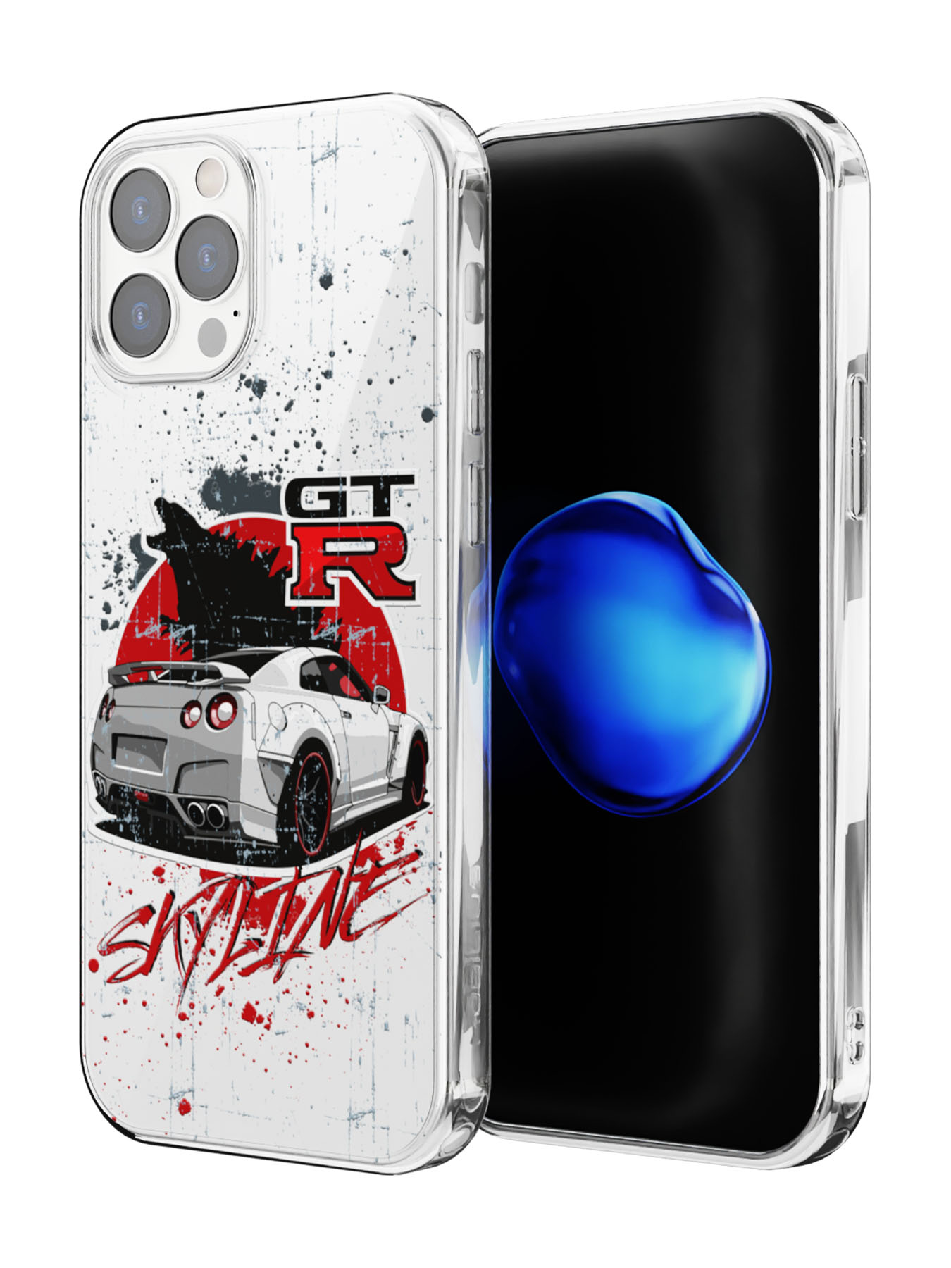 Чехол Mcover для iPhone 12 Pro Max, противоударный, Nissan GTR Skyline
