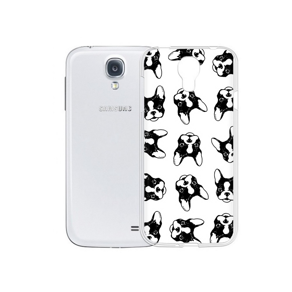 

Чехол MyPads Tocco для Samsung Galaxy S4 черно белые собачки (PT41285.571.683), Прозрачный, Tocco