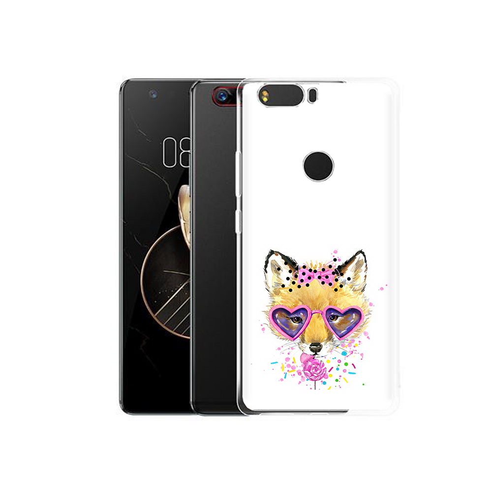 Чехол MyPads Tocco для ZTE Nubia Z17 лисенок с бантиком (PT75244.452.441)