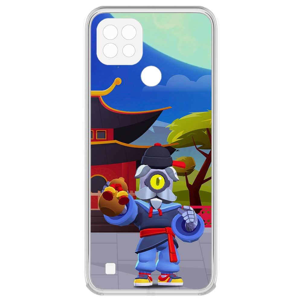 

Чехол-накладка Brawl Stars-Великий Мастер Барли для Realme C21, Прозрачный