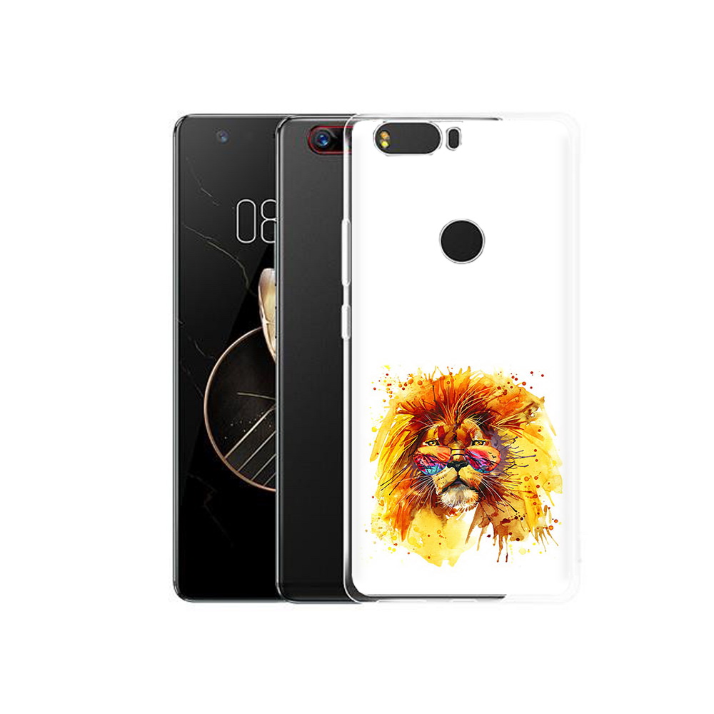 

Чехол MyPads Tocco для ZTE Nubia Z17 лев в очках (PT75244.452.436), Прозрачный, Tocco