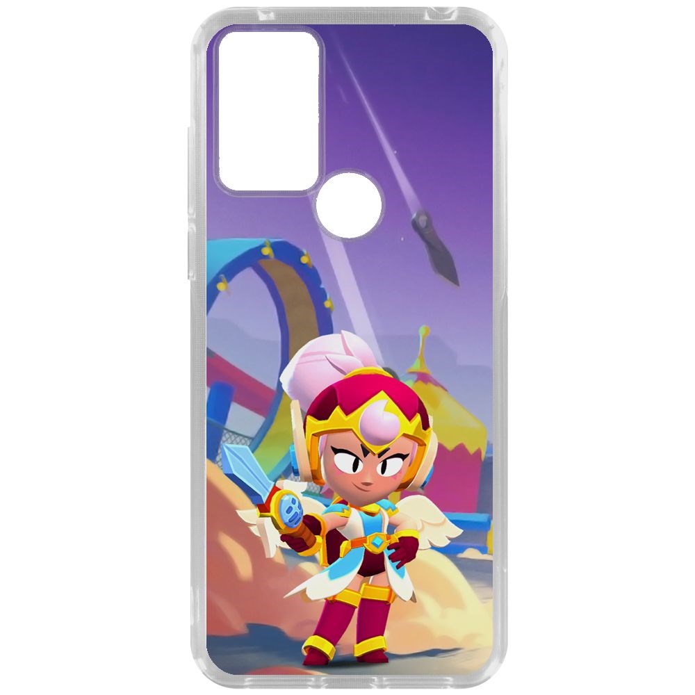 

Чехол-накладка Brawl Stars-Валькирия Джанет для TCL 30 SE, Прозрачный