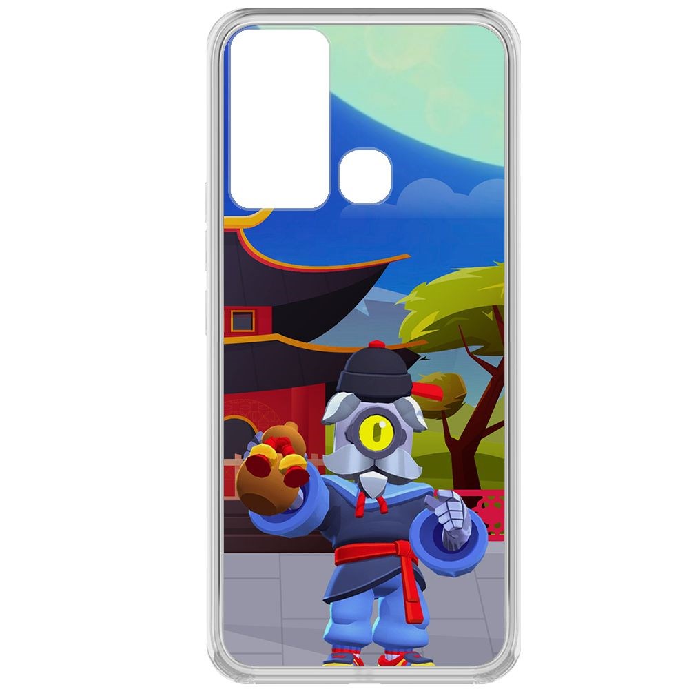 

Чехол-накладка Brawl Stars-Великий Мастер Барли для Infinix Hot 12i, Прозрачный