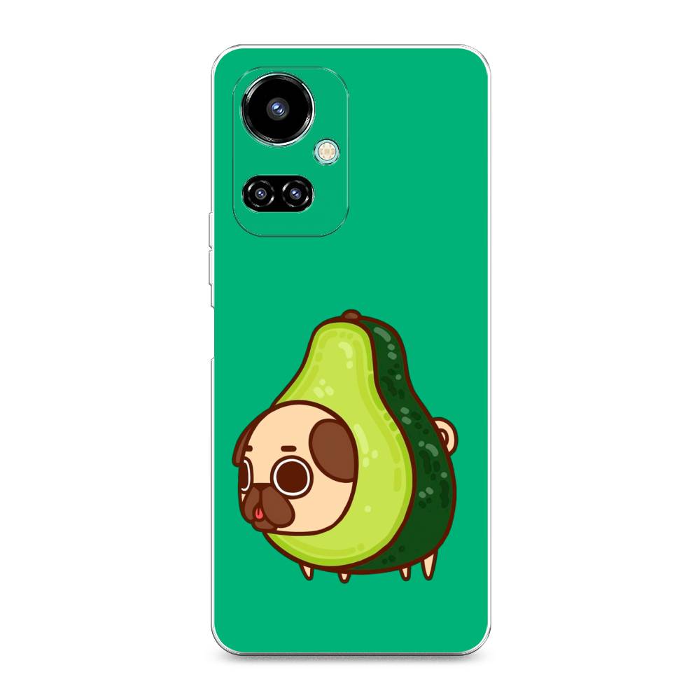 

Чехол на Tecno Camon 19 "Мопс авокадик", Зеленый, 302250-1