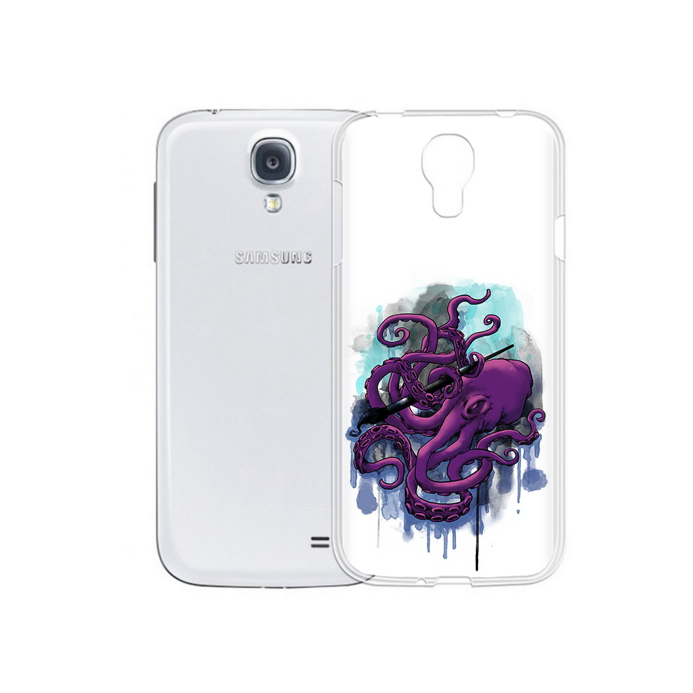 Чехол MyPads Tocco для Samsung Galaxy S4 фиолетовый осьминог (PT41285.571.658)