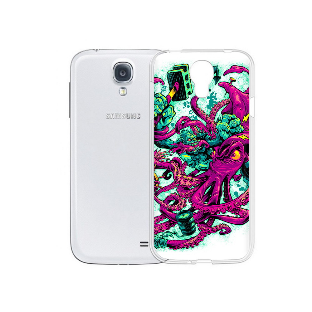 

Чехол MyPads Tocco для Samsung Galaxy S4 фиолетовый кракен (PT41285.571.657), Прозрачный, Tocco