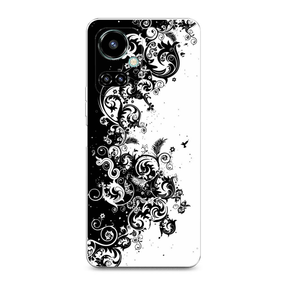 

Чехол на Tecno Camon 19 "Черно белый узор", Белый;черный;серый, 302250-3