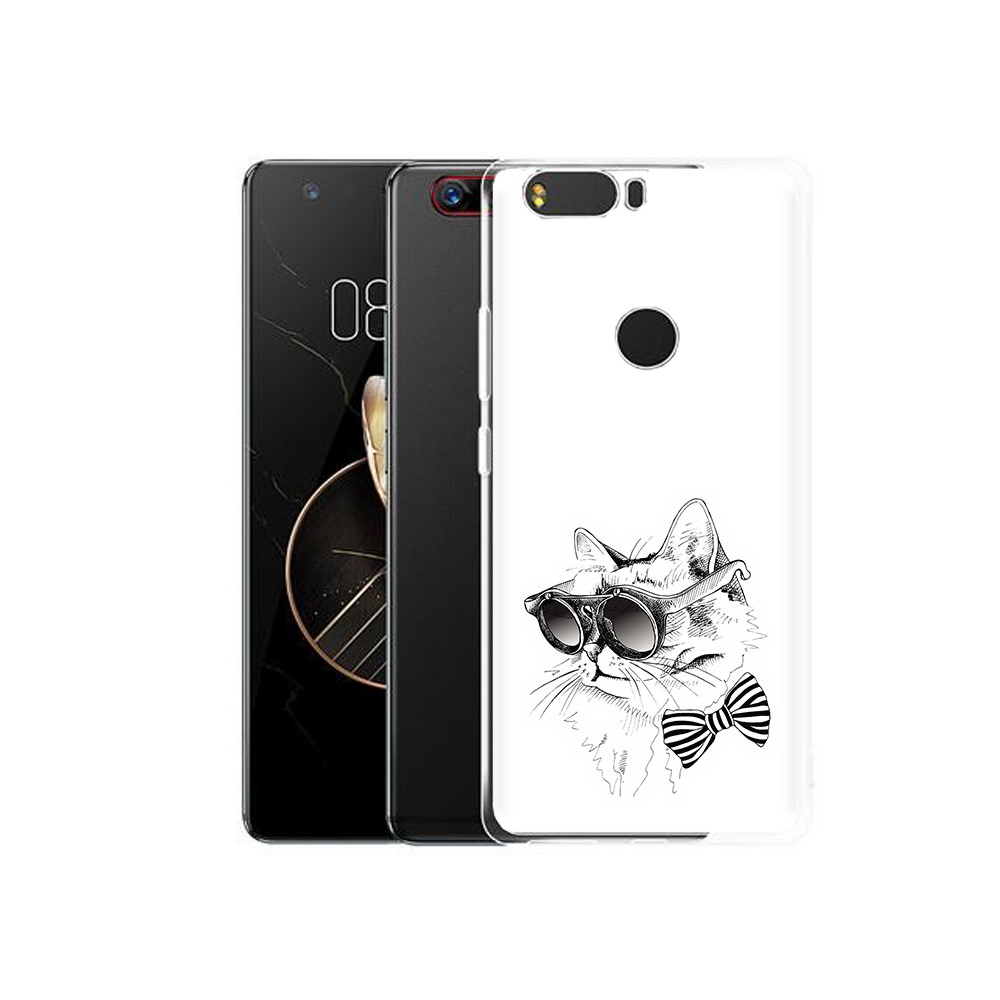 Чехол MyPads Tocco для ZTE Nubia Z17 крутая кошка в очках (PT75244.452.421)
