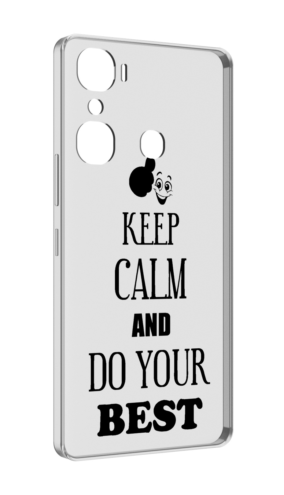 

Чехол MyPads keep-calm-and для Infinix Hot 12 Pro, Прозрачный, Tocco