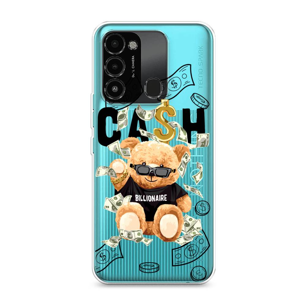 

Чехол на Tecno Spark Go 2022 "Big cash", Черный;серый;бежевый, 301350-6
