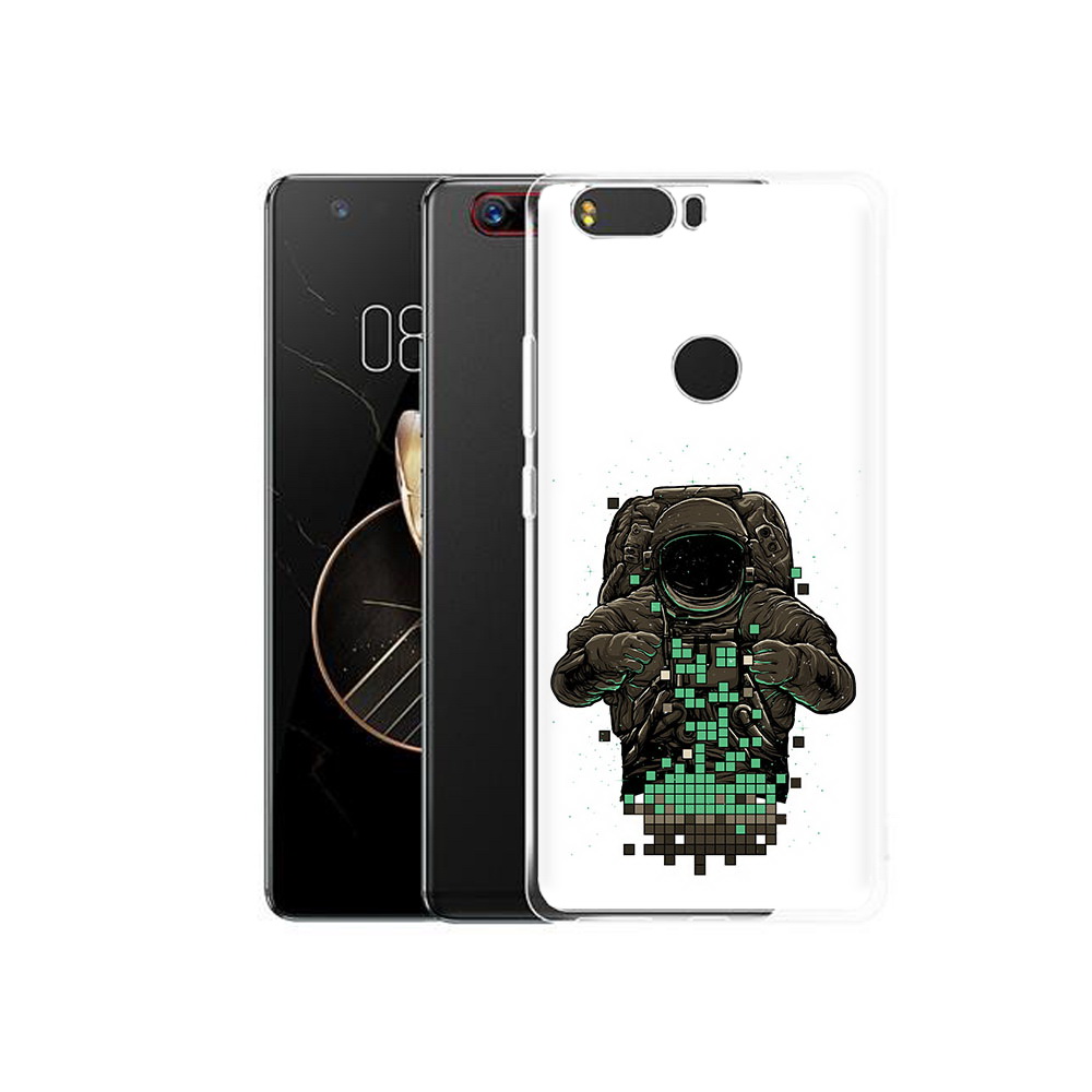 

Чехол MyPads Tocco для ZTE Nubia Z17 космонавт с пикселями (PT75244.452.394), Прозрачный, Tocco