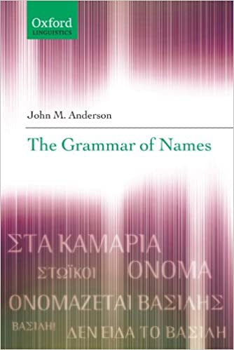 

Книга The Grammar of Names