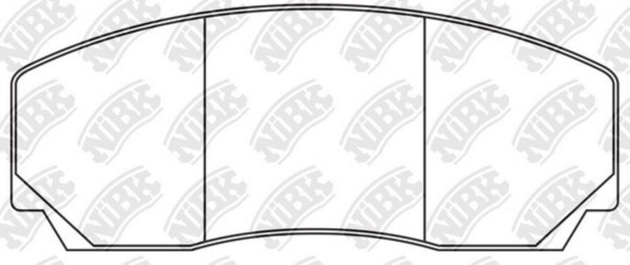 

Тормозные колодки NiBK дисковые pn0811s