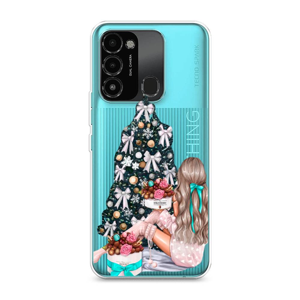

Чехол на Tecno Spark Go 2022 "New Year", Зеленый;бежевый;голубой, 301350-5