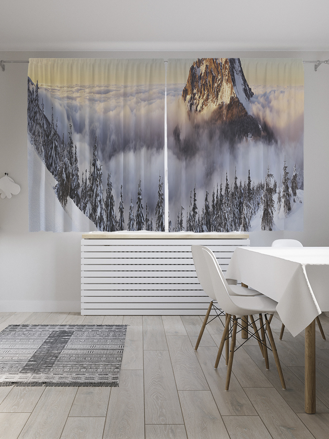 

Шторы JoyArty с фотопечатью "Вершина в лучах солнца" из сатена, 290х180 см, Вершина в лучах солнца