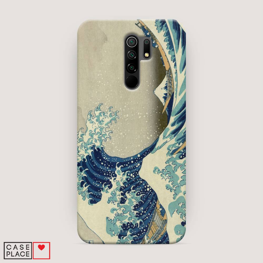 

Пластиковый чехол "Большая волна в Канагаве" на Xiaomi Redmi 9, 38320-7