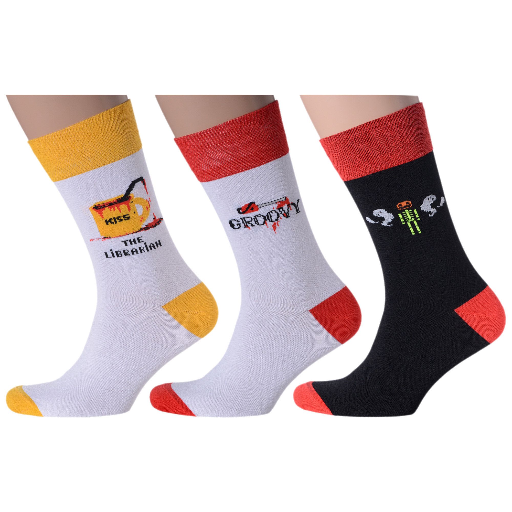 

Комплект носков мужских MoscowSocksClub msk3-М18 разноцветных 25, msk3-М18