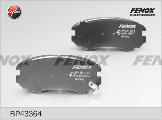 

Комплект тормозных колодк FENOX BP43364