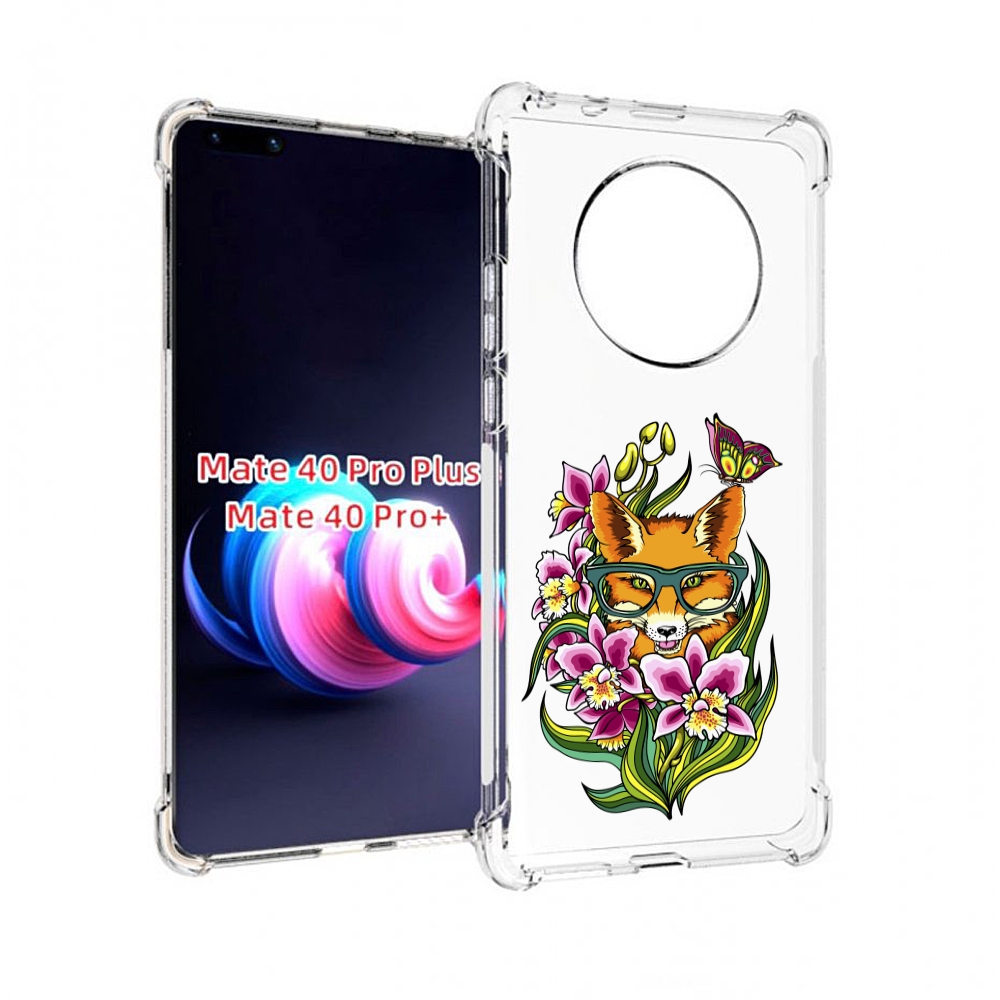 

Чехол MyPads Лиса в цветах для Huawei Mate 40 Pro+ Plus, Прозрачный, Tocco
