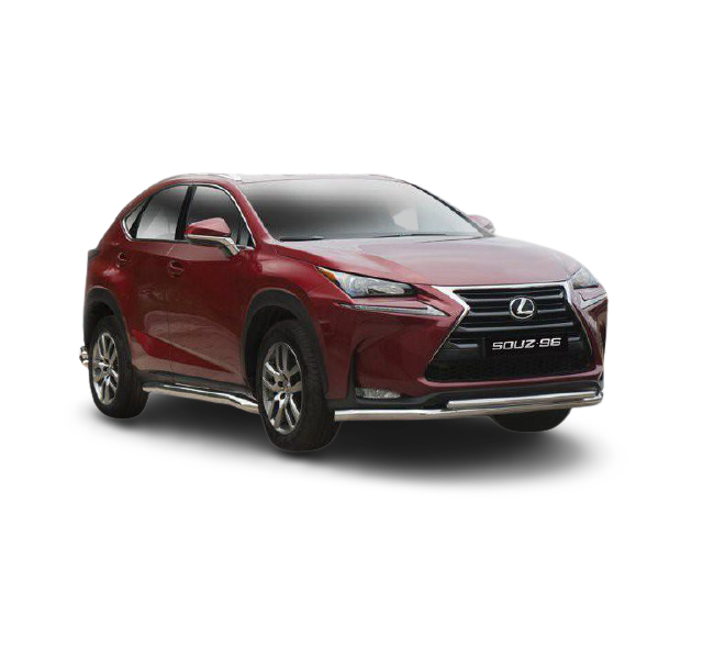 фото Защита переднего бампера труба d60/42 двойная,lexus nx 2014- souz-96