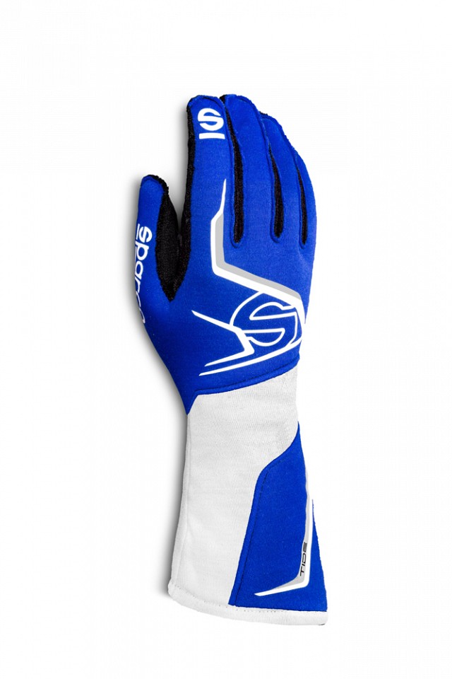 

Sparco 00135612AZBI Перчатки для автоспорта TIDE, FIA 8856-2018, синий/белый, р-р 12