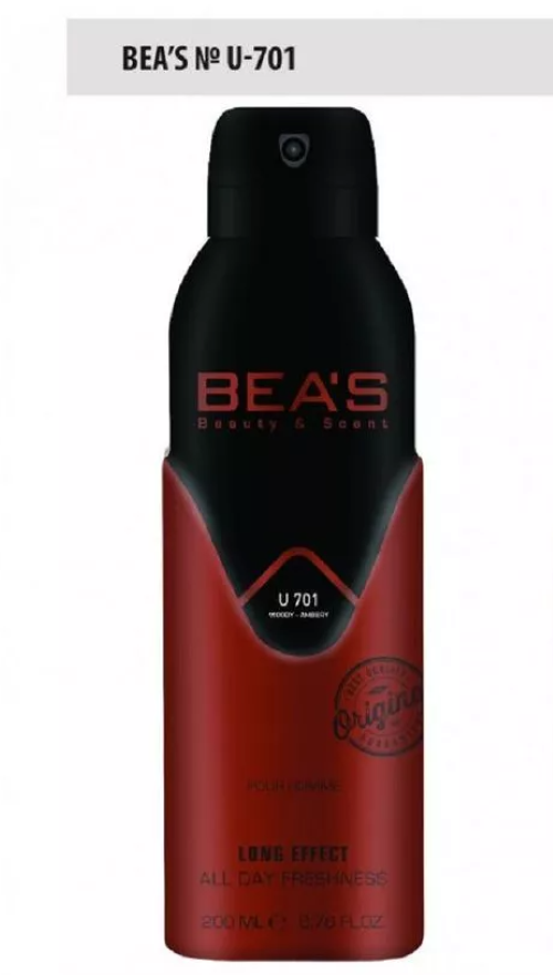 Парфюмированный дезодорант Beas U701 Unisex, 200 мл