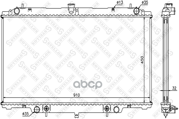 

10-25983-Sx радиатор Системы Охлаждения Акпп Nissan Safari/Patrol 2.8, 3.0 98> Stellox 102