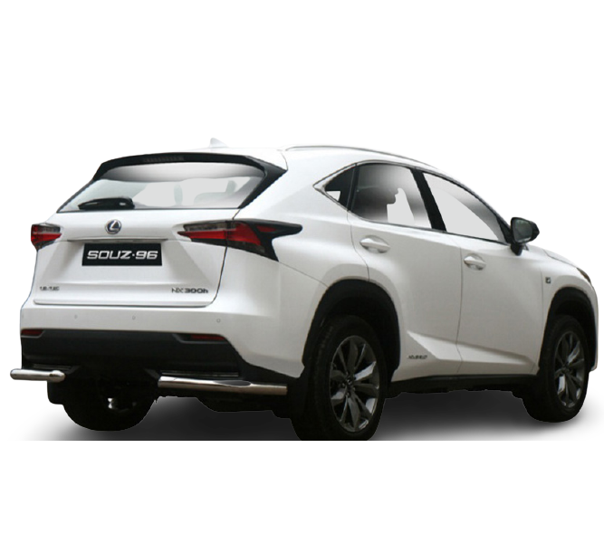 фото Защита задняя "уголки" lexus nx 2014 d60, нерж. сталь, 2 шт. 2014- souz-96