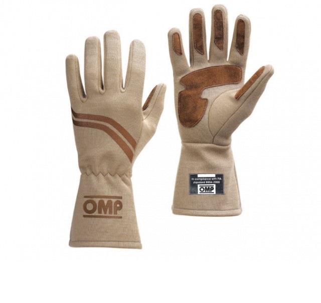 

OMP Racing IB/746/M/L Перчатки для автоспорта (FIA) DIJON, песочный, р-р L