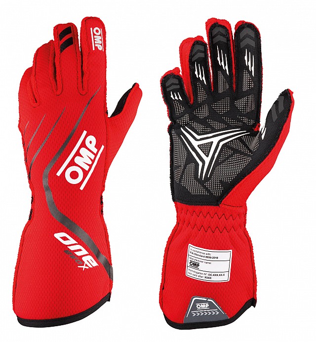 

OMP Racing IB/771/R/S Перчатки для автоспорта ONE EVO X, FIA 8856-2018, красные, р-р S