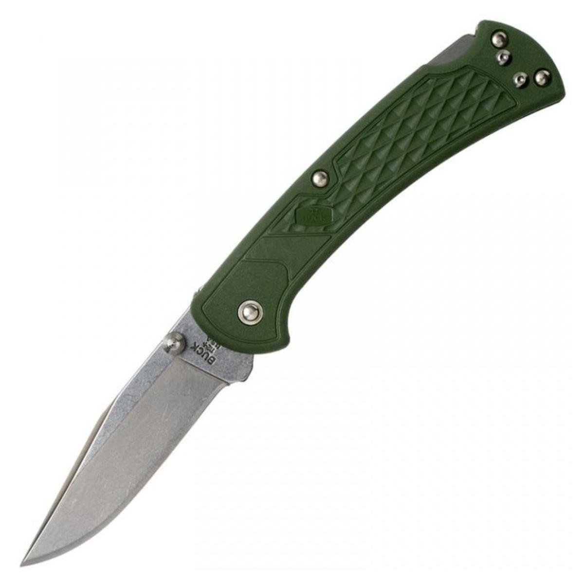 фото Нож складной,сталь 420hc, рукоять зеленый нейлон b0112ods2 112 slim select buck