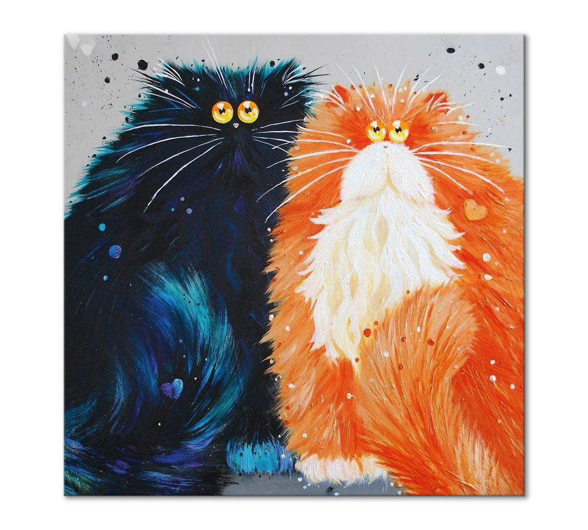 

Картина интерьерная на холсте Poly Print Art Гармония на контрасте 30х30 см.