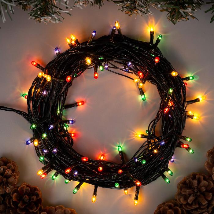 

Световая гирлянда новогодняя Luazon Lighting Нить 1585773 7 м разноцветный/RGB, Нить