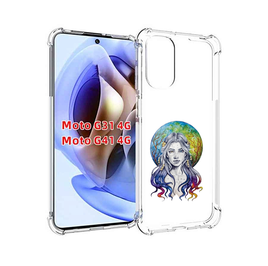 

Чехол MyPads девушка с красивыми волосами для Motorola Moto G31 4G / G41 4G, Прозрачный, Tocco