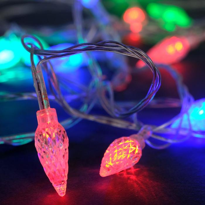 

Световая гирлянда новогодняя Luazon Lighting Шишки 185508 5 м разноцветный/RGB, Шишки