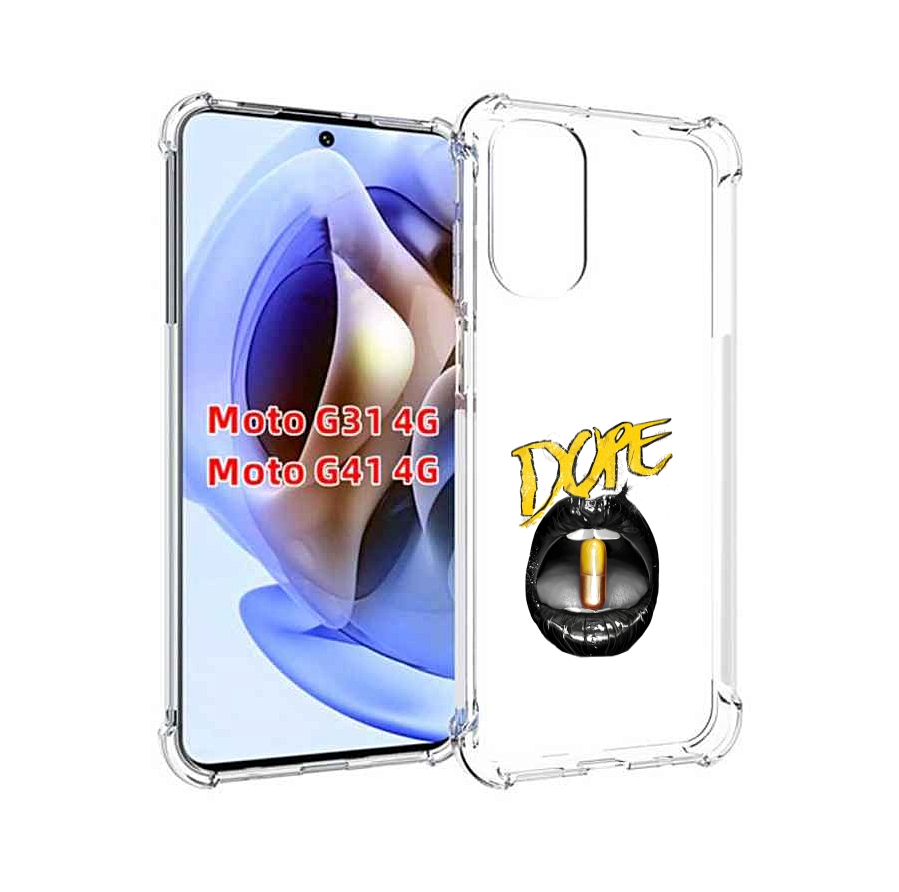 

Чехол MyPads губы для Motorola Moto G31 4G / G41 4G, Прозрачный, Tocco