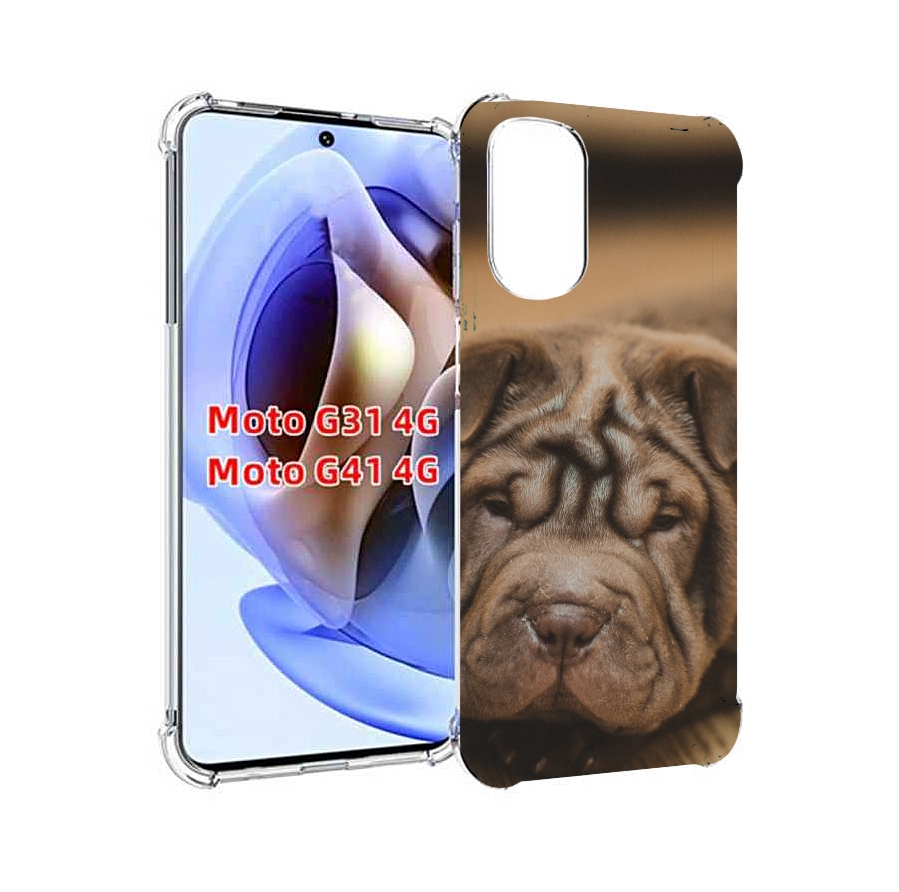 

Чехол MyPads шарпеи для Motorola Moto G31 4G / G41 4G, Прозрачный, Tocco