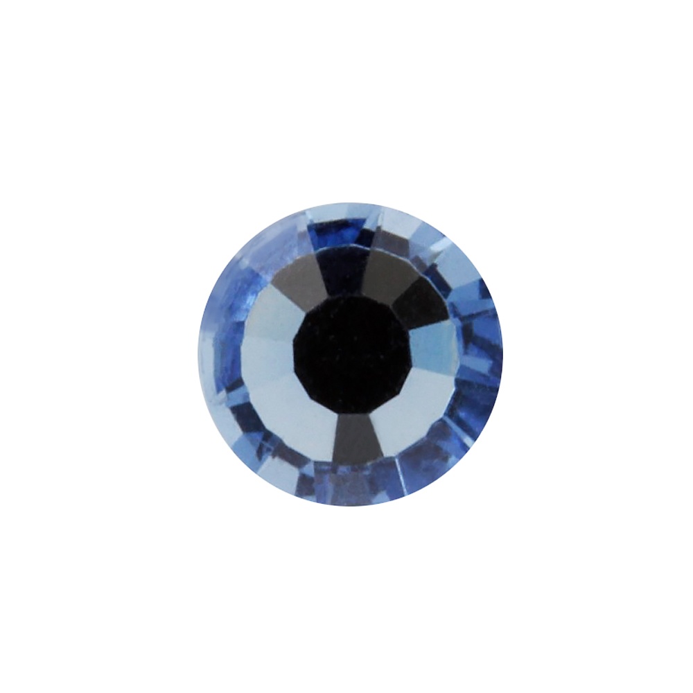 Кристаллы PRECIOSA цветные 3,9 мм стекло 144 шт в пакете светлый синий