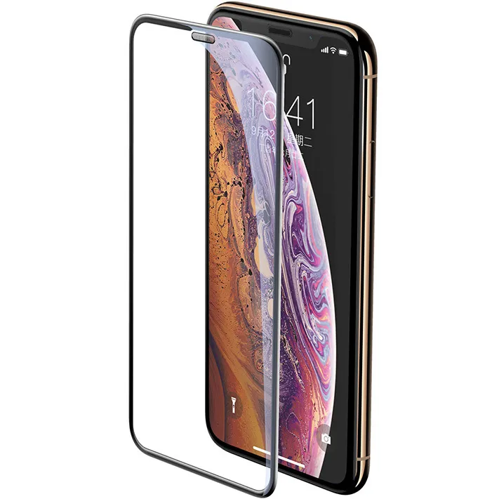 

Защитное стекло Baseus для iP XS Max 6.5" full-screen, черный (SGAPIPH65-WA01)