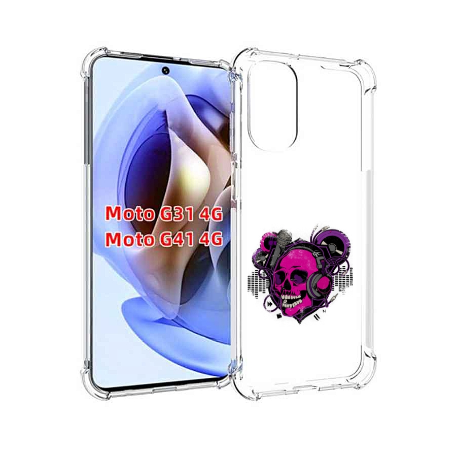 

Чехол MyPads череп 1 для Motorola Moto G31 4G / G41 4G, Прозрачный, Tocco