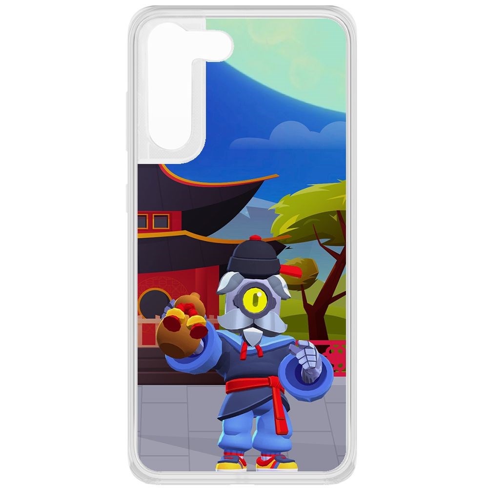 

Чехол-накладка Brawl Stars-Великий Мастер Барли для Samsung Galaxy S21 FE (G990), Прозрачный