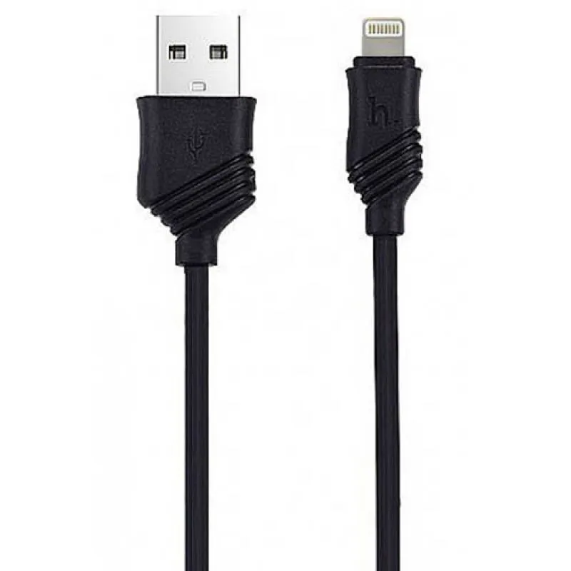 

Кабель Hoco X6 KHAKI USB - Lightning для iPhone 2.4А, 1 м, черный