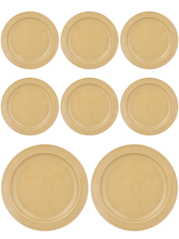 

Набор обеденных тарелок 8 шт Lefard Tint 24 см48-959, Бежевый