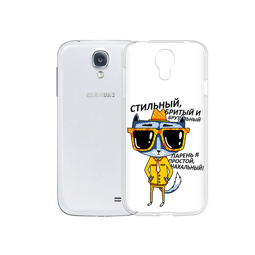 

Чехол MyPads Tocco для Samsung Galaxy S4 стильный кот (PT41285.571.625), Прозрачный, Tocco