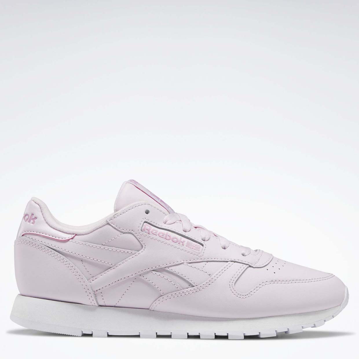 фото Кроссовки женские reebok cl lthr розовые 6 us