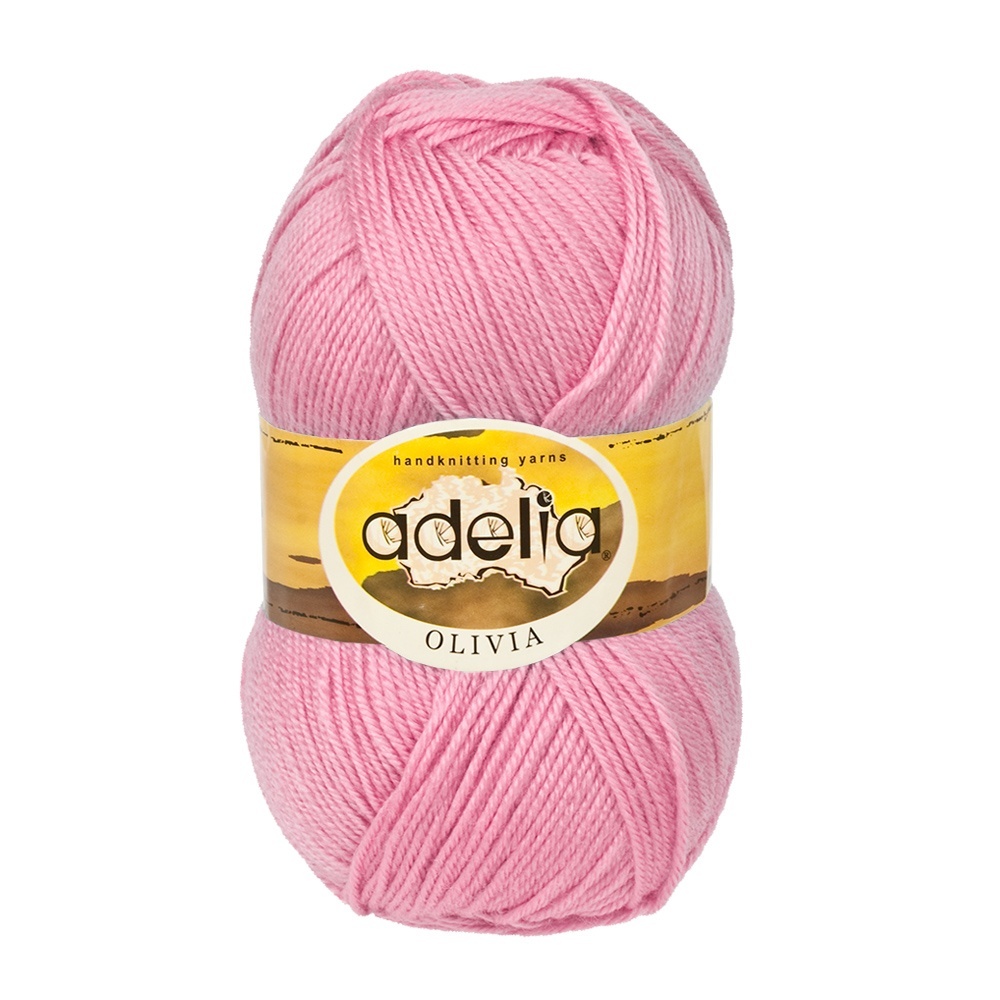 

Пряжа Adelia Olivia №04 розовый, Olivia